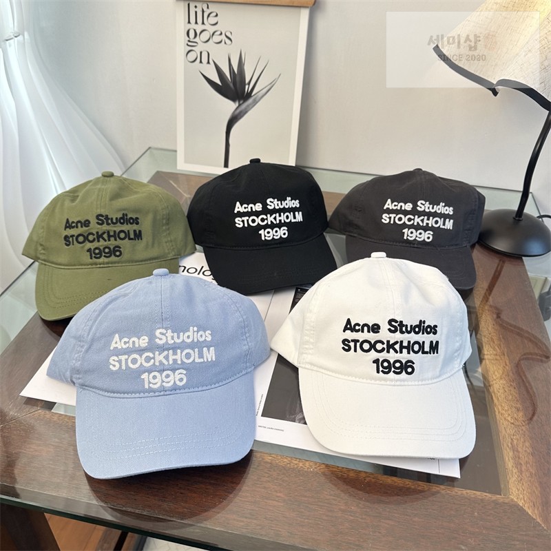 Acne Studios 아크네 스톡홀름 1996 로고 볼캡 1# 악세사리 1번 이미지