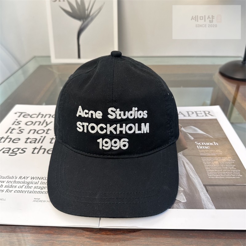 Acne Studios 아크네 스톡홀름 1996 로고 볼캡 1# 악세사리 3번 이미지