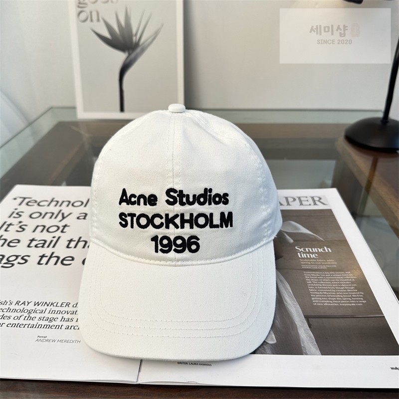 Acne Studios 아크네 스톡홀름 1996 로고 볼캡 1# 악세사리 30번 이미지