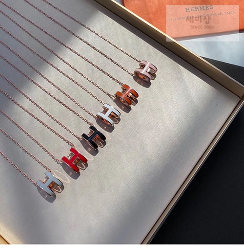 Hermes 에르메스 미니 팝아슈 목걸이 악세사리 2번 이미지