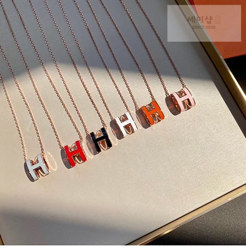 Hermes 에르메스 미니 팝아슈 목걸이 악세사리 5번 이미지