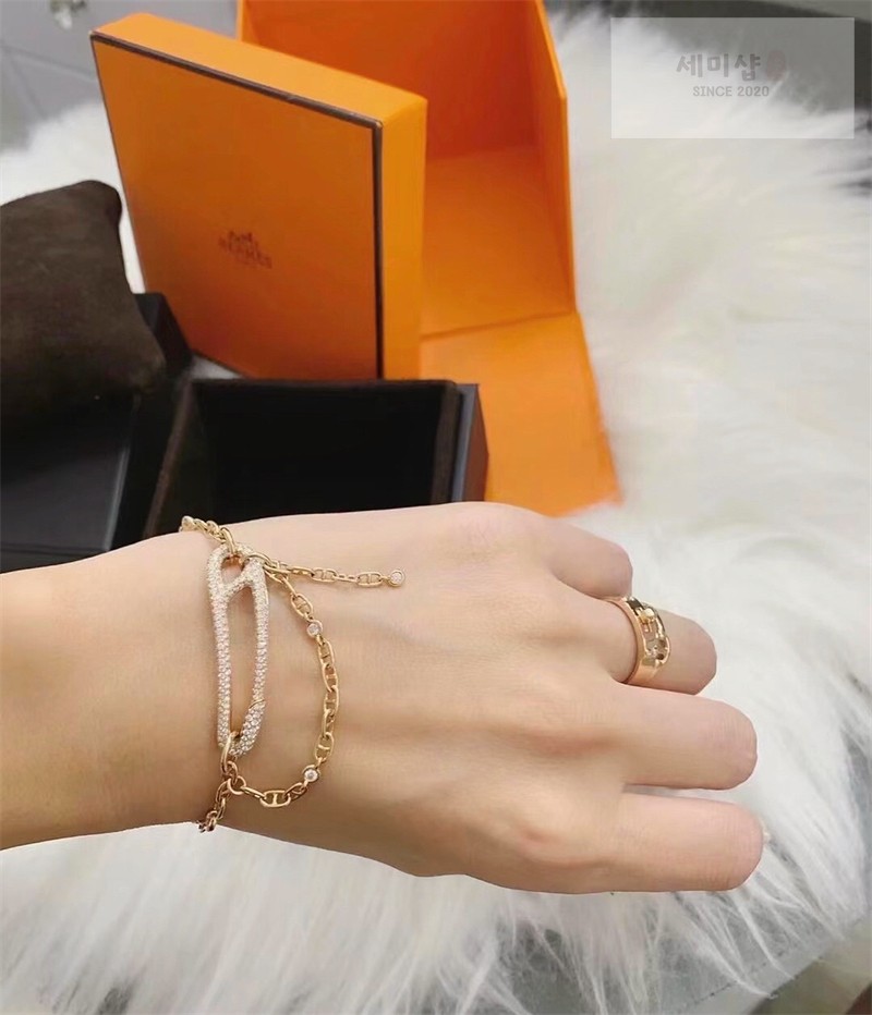 Hermes 에르메스 샹달 펑크 브레이슬릿 로즈골드 악세사리 10번 이미지