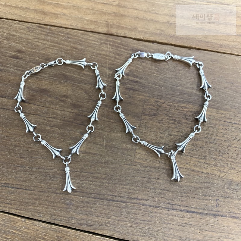 Chrome Hearts 크롬하츠 크로스테일 925 실버 팔찌 악세사리 8번 이미지