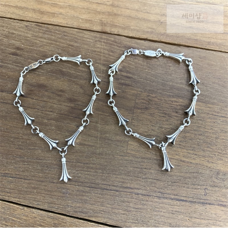 Chrome Hearts 크롬하츠 크로스테일 925 실버 팔찌 악세사리 2번 이미지