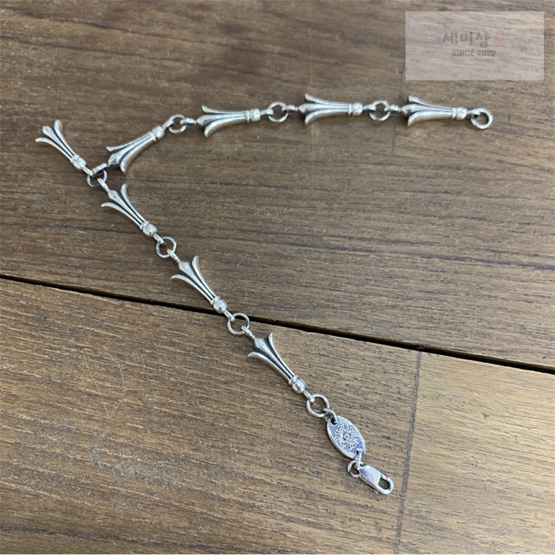 Chrome Hearts 크롬하츠 크로스테일 925 실버 팔찌 악세사리 4번 이미지