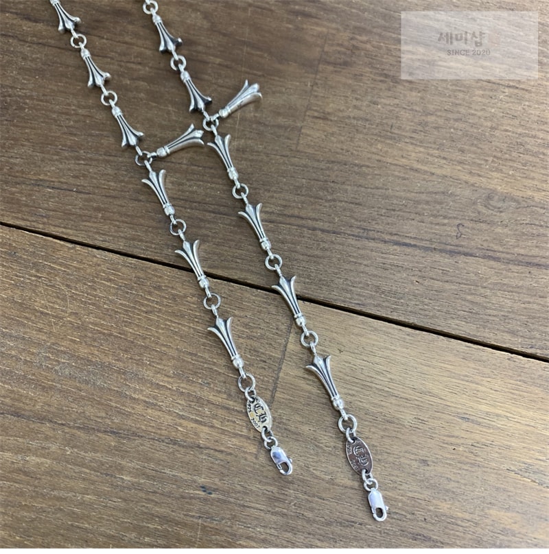 Chrome Hearts 크롬하츠 크로스테일 925 실버 팔찌 악세사리 5번 이미지