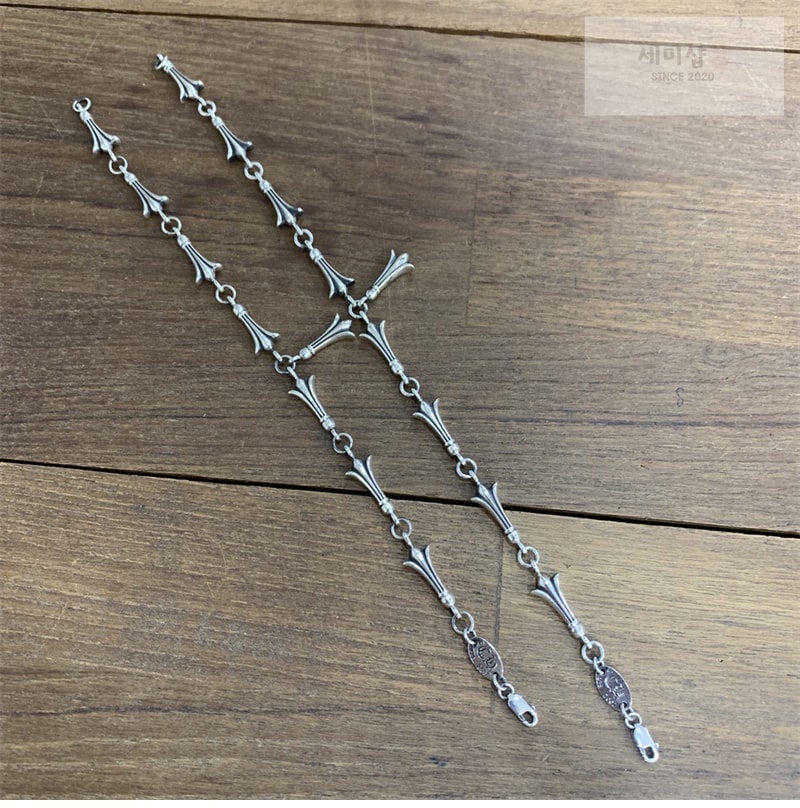 Chrome Hearts 크롬하츠 크로스테일 925 실버 팔찌 악세사리 9번 이미지