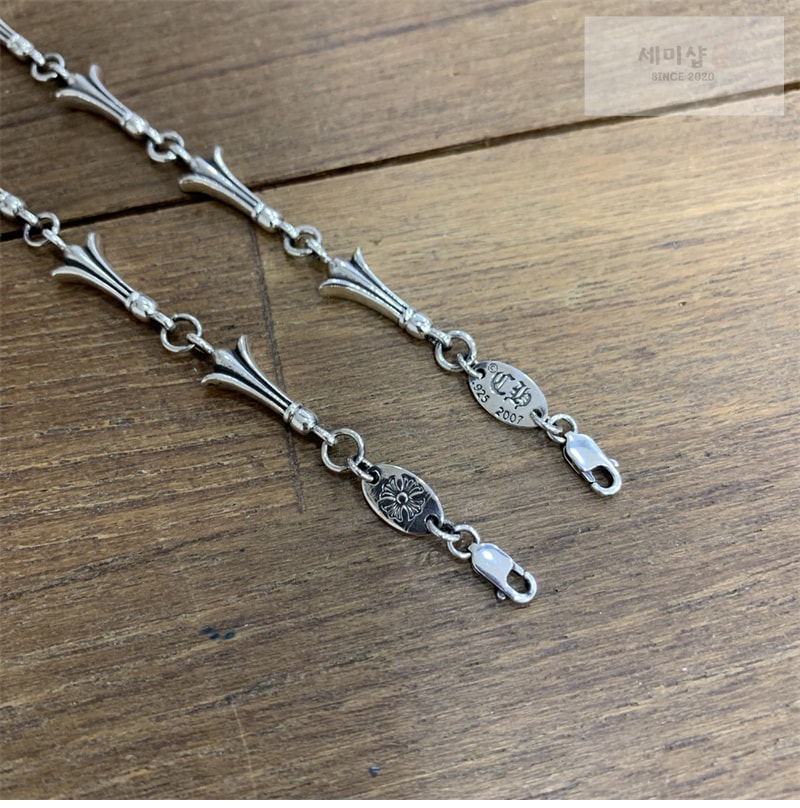 Chrome Hearts 크롬하츠 크로스테일 925 실버 팔찌 악세사리 11번 이미지