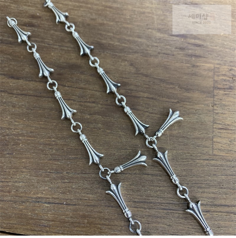 Chrome Hearts 크롬하츠 크로스테일 925 실버 팔찌 악세사리 10번 이미지