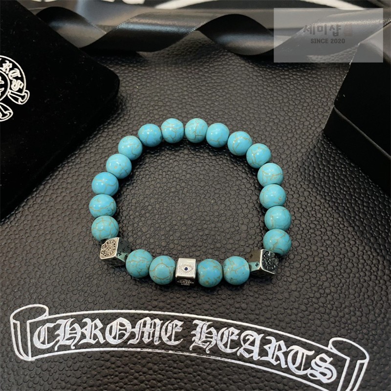 Chrome Hearts 크롬하츠 터키석 비즈 브레이슬릿 터키석 악세사리 9번 이미지
