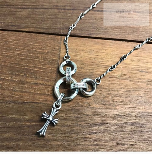 Chrome Hearts 크롬하츠 트위스트 베이비펫 체인 목걸이 펜던트 50cm 악세사리 3번 이미지