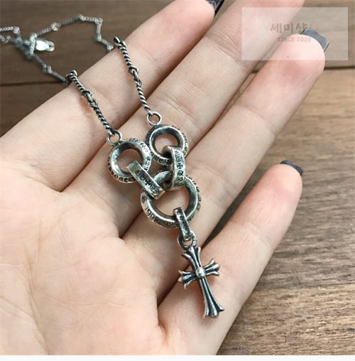 Chrome Hearts 크롬하츠 트위스트 베이비펫 체인 목걸이 펜던트 50cm 악세사리 4번 이미지