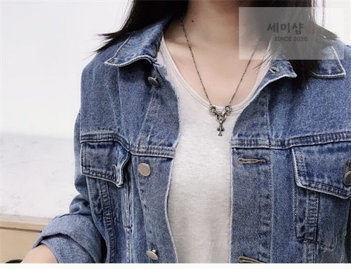 Chrome Hearts 크롬하츠 트위스트 베이비펫 체인 목걸이 펜던트 50cm 악세사리 5번 이미지