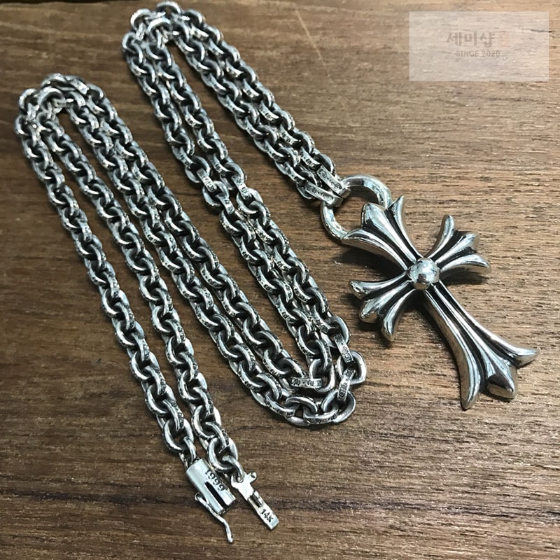 Chrome Hearts 크롬하츠 페이퍼체인 925실버 목걸이 60cm 악세사리 1번 이미지