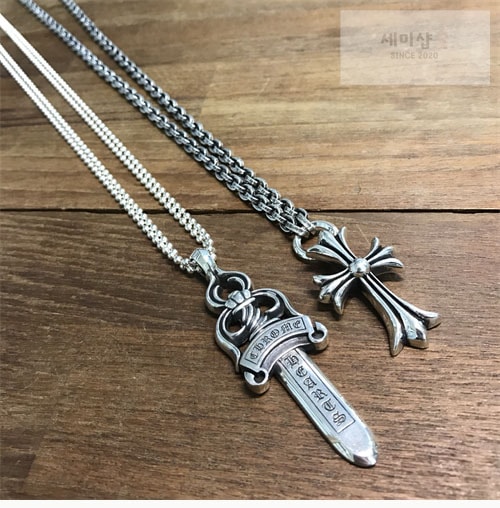 Chrome Hearts 크롬하츠 페이퍼체인 925실버 목걸이 60cm 악세사리 3번 이미지