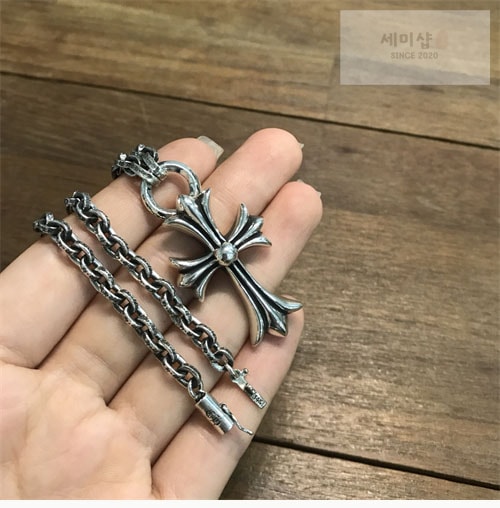 Chrome Hearts 크롬하츠 페이퍼체인 925실버 목걸이 60cm 악세사리 5번 이미지