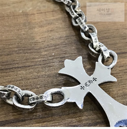 Chrome Hearts 크롬하츠 페이퍼 라지 크로스 펜던트 목걸이 50cm 악세사리 4번 이미지