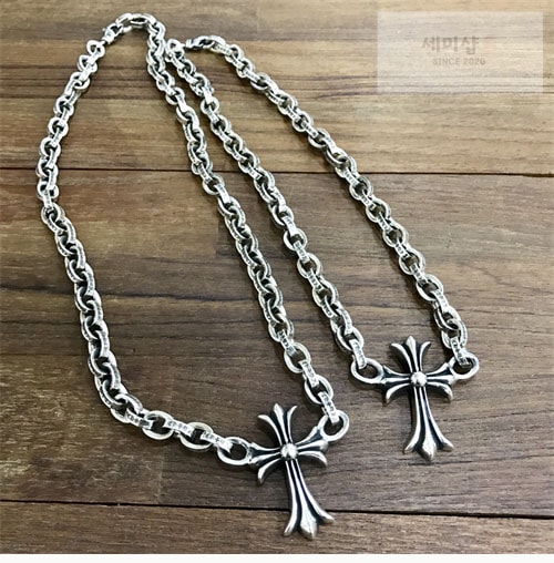 Chrome Hearts 크롬하츠 페이퍼 라지 크로스 펜던트 목걸이 50cm 악세사리 7번 이미지