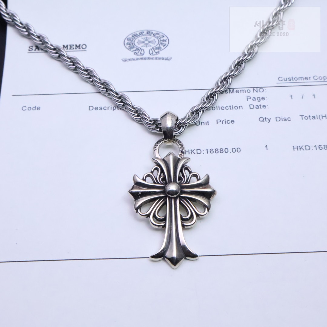 Chrome Hearts 크롬하츠 필리그리 크로스 XS 펜던트 실버 925 악세사리 3번 이미지