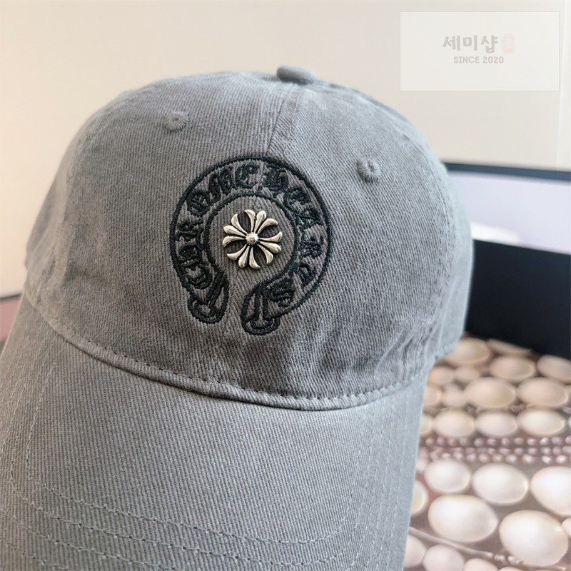 Chrome Hearts 크롬하츠 홀스슈 실버 크로스 볼캡 1# 악세사리 35번 이미지