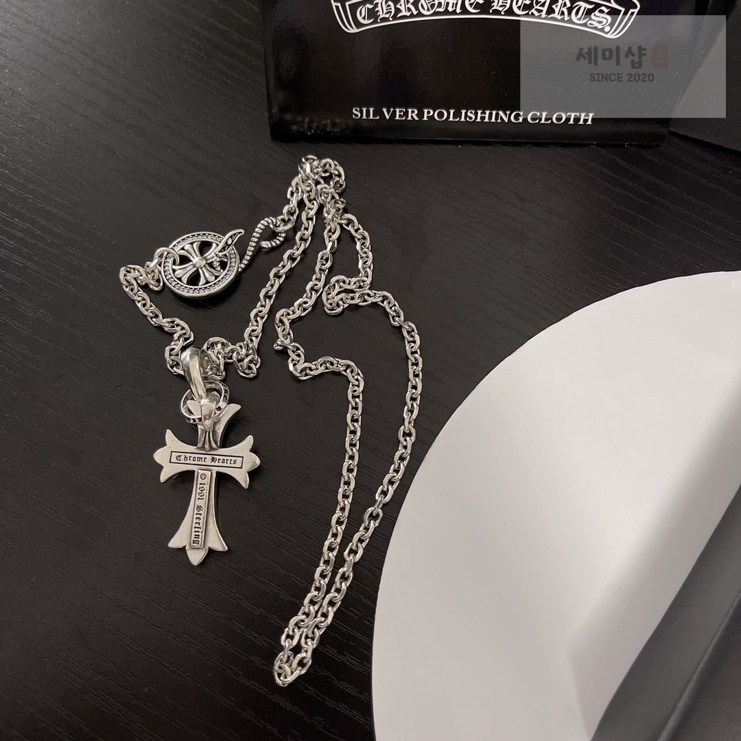 Chrome Hearts 크롬하츠 CH 크로스 베이비 팻 파베 루비 악세사리 4번 이미지