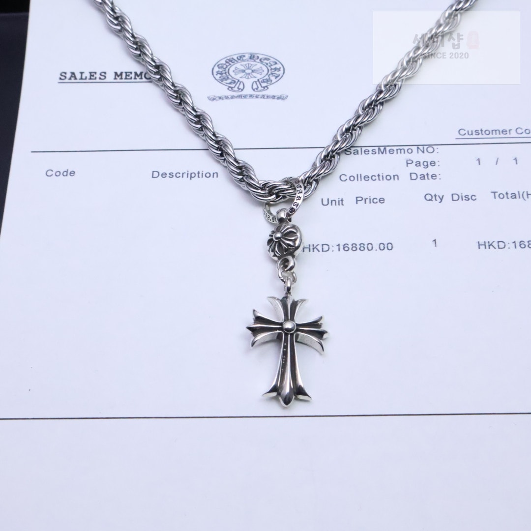 Chrome Hearts 크롬하츠 CH 크로스 베이비 팻 펜던트 실버 925 악세사리 2번 이미지