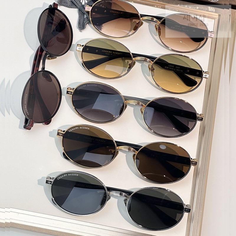 Chrome Hearts 크롬하츠 LOVE QXT 라운드 메탈 프레임 선글라스 1# 악세사리 1번 이미지