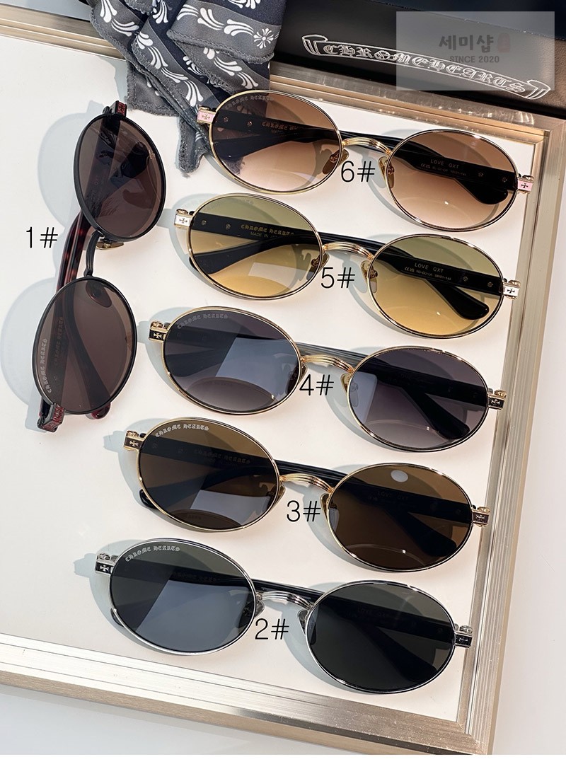 Chrome Hearts 크롬하츠 LOVE QXT 라운드 메탈 프레임 선글라스 1# 악세사리 2번 이미지