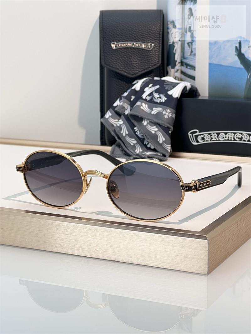 Chrome Hearts 크롬하츠 LOVE QXT 라운드 메탈 프레임 선글라스 1# 악세사리 5번 이미지