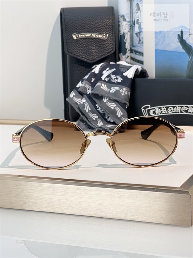 Chrome Hearts 크롬하츠 LOVE QXT 라운드 메탈 프레임 선글라스 1# 악세사리 9번 이미지