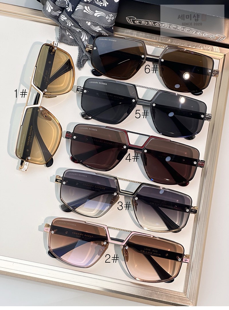 Chrome Hearts 크롬하츠 LOVE ROD 투브릿지 메탈 프레임 선글라스 1# 악세사리 2번 이미지