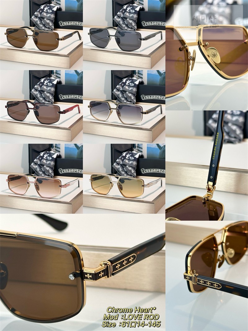 Chrome Hearts 크롬하츠 LOVE ROD 투브릿지 메탈 프레임 선글라스 1# 악세사리 22번 이미지