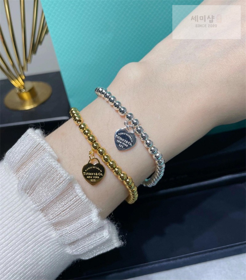 Tiffany And Co 티파니앤코 리턴 투 티파니 하트 태그 비드 브레이슬릿 옐로우 골드 악세사리 11번 이미지
