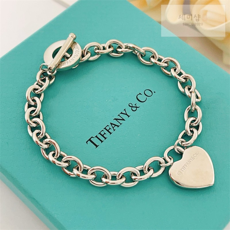 Tiffany And Co 티파니앤코 리턴 투 티파니 하트 태그 토글 브레이슬릿 화이트 골드 악세사리 3번 이미지