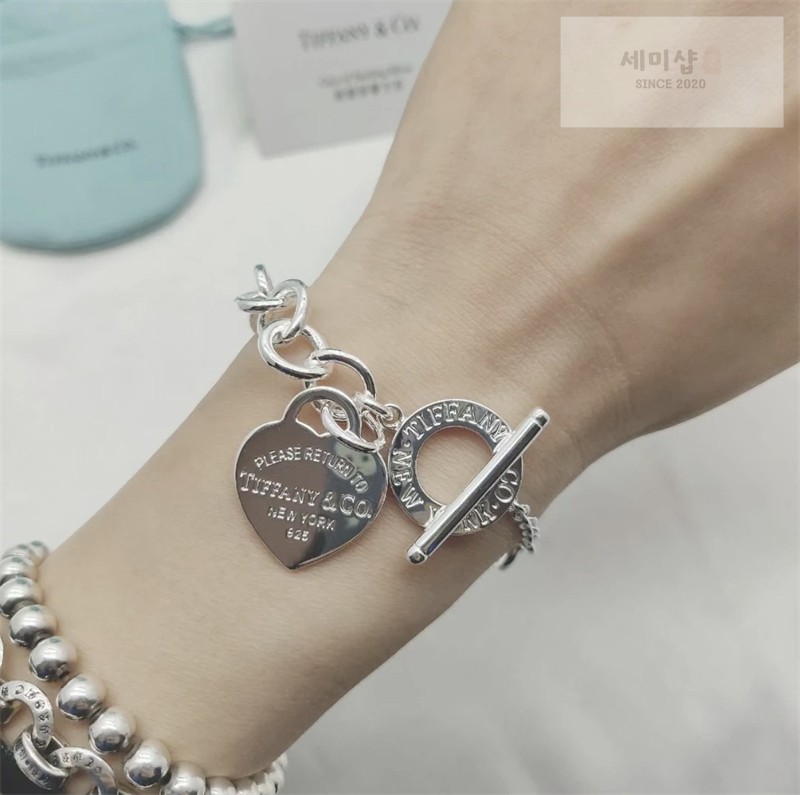 Tiffany And Co 티파니앤코 리턴 투 티파니 하트 태그 토글 브레이슬릿 화이트 골드 악세사리 9번 이미지