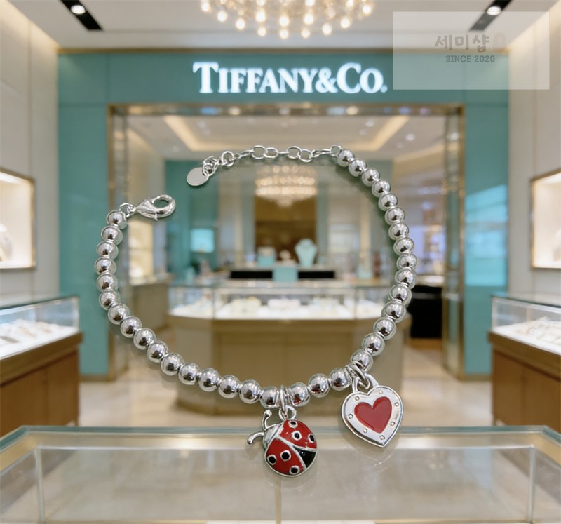 Tiffany And Co 티파니앤코 리턴 투 하트 레드 에나멜 하트 브레이슬릿 화이트 골드 악세사리 6번 이미지
