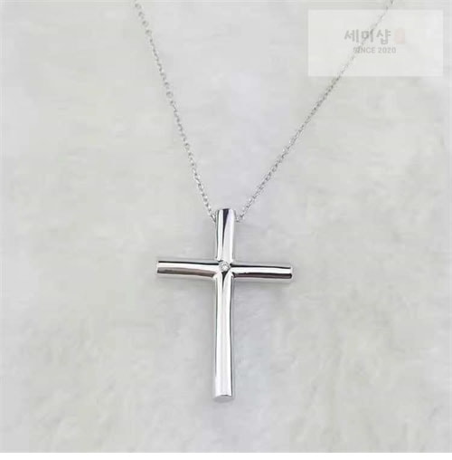 Tiffany And Co 티파니앤코 빅 십자가 큐빅 롱 목걸이 악세사리 3번 이미지
