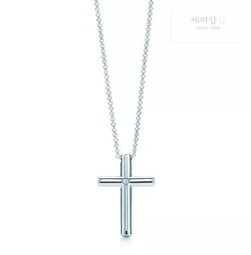 Tiffany And Co 티파니앤코 빅 십자가 큐빅 롱 목걸이 악세사리 5번 이미지