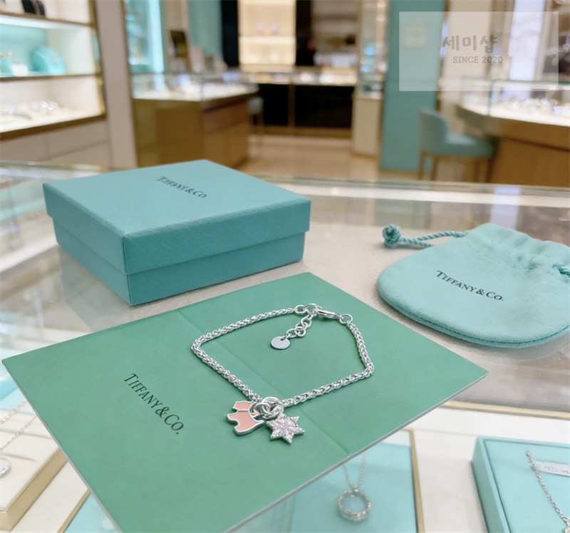 Tiffany And Co 티파니앤코 실버 체인 스타 캐릭터 팬던트 참 브레이슬릿 화이트 골드 악세사리 6번 이미지