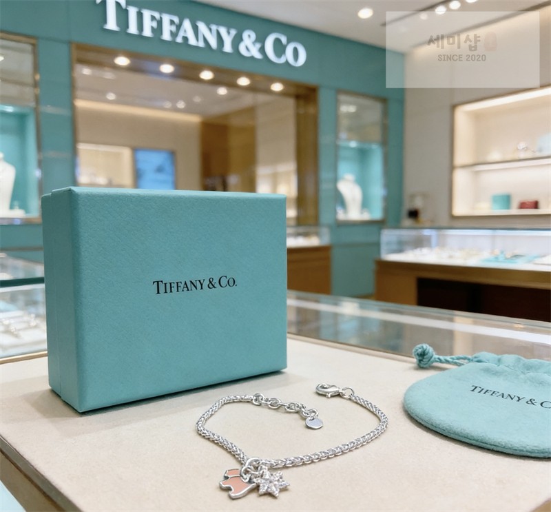 Tiffany And Co 티파니앤코 실버 체인 스타 캐릭터 팬던트 참 브레이슬릿 화이트 골드 악세사리 7번 이미지
