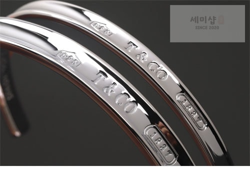 Tiffany And Co 티파니앤코 1837 남성용 실버 뱅글 팔찌 악세사리 3번 이미지