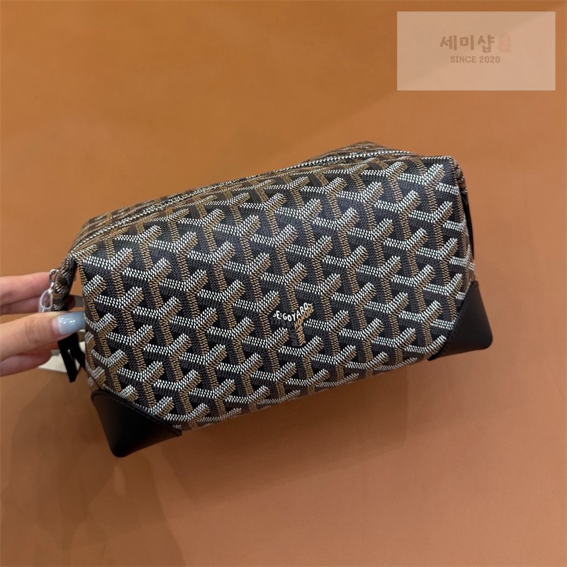 고야드 고야드 볼링 25 토일리트리백 블랙 블랙 Bag 10번 이미지