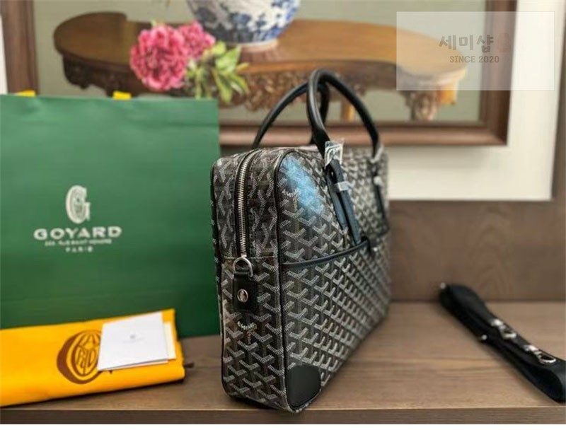 고야드 고야드 암바사드 서류가방 PM 1# 블랙 Bag 9번 이미지