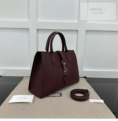 Gucci 구찌 레더 후크 클로저 미디엄 토트백 레플리카 27번 이미지 - Bag | 세미샵 레플리카 사이트