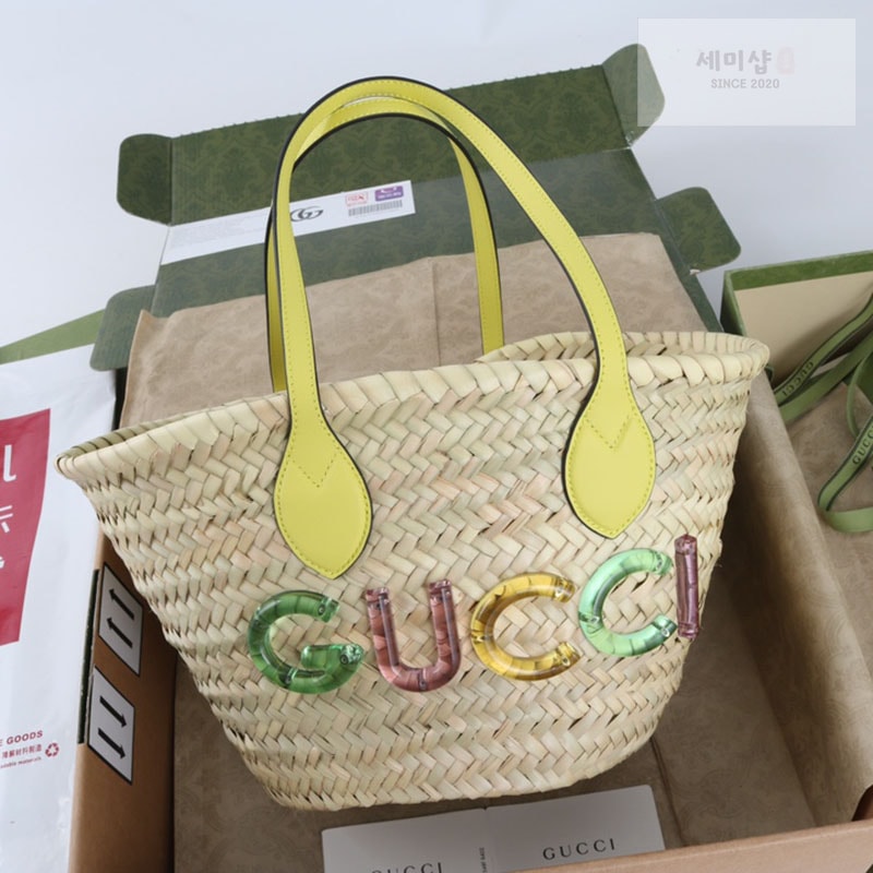 Gucci 구찌 로고 미니 스트로우 토트백 782381 2컬러 Bag 7번 이미지