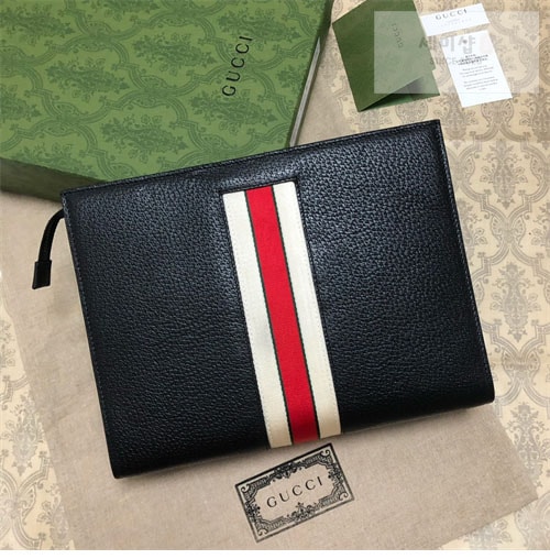 Gucci 구찌 로고 스트라이프 파우치 클러치백 475316 Bag 7번 이미지