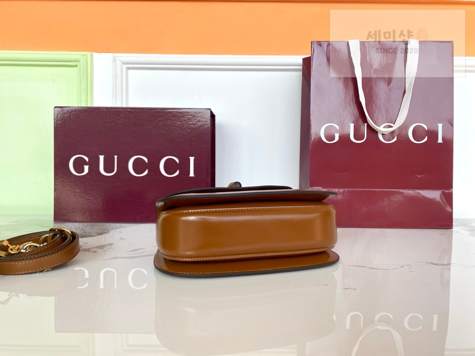 Gucci 구찌 뱀부 1947 스몰 탑 핸들 Bag 4번 이미지