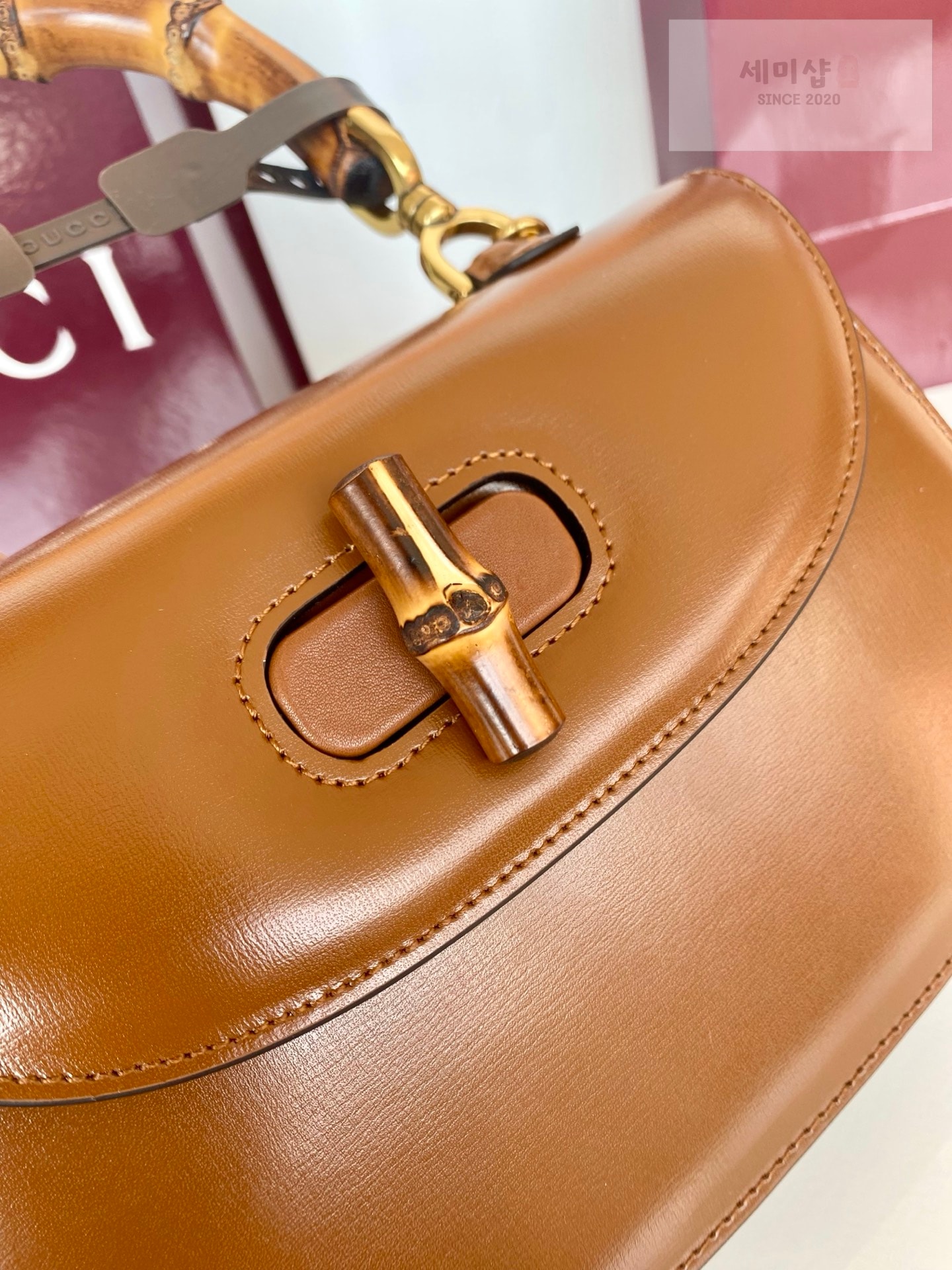 Gucci 구찌 뱀부 1947 스몰 탑 핸들 Bag 5번 이미지