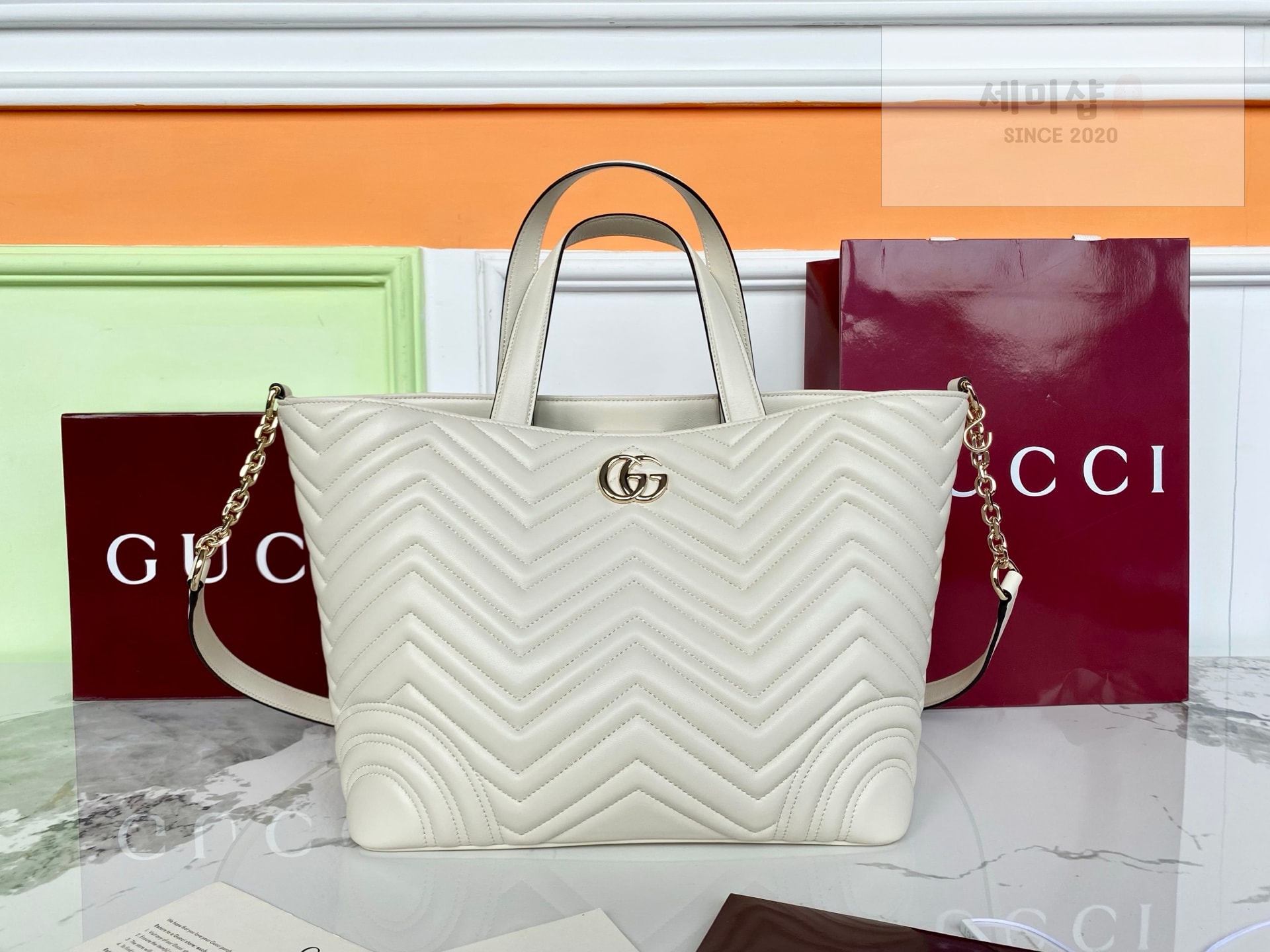 Gucci 구찌 베티 미디움 토트백 화이트 Bag 1번 이미지