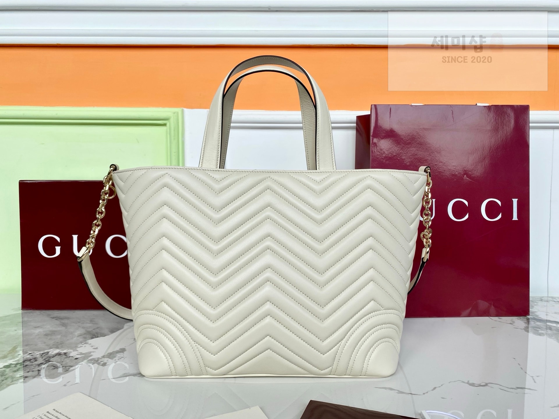 Gucci 구찌 베티 미디움 토트백 화이트 Bag 2번 이미지